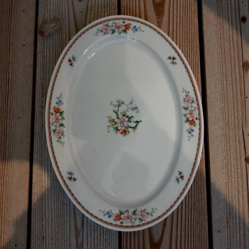 Antique Bavarian Hotel Brock Commissioned 14.5” Platter